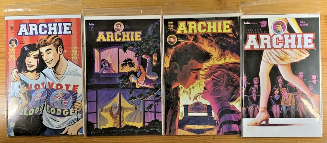 2016 LOT OF 4 ARCHIE COMICS # 7 THRU # 10 / BRAND NEW - RATED TEEN - FIRST PRINT