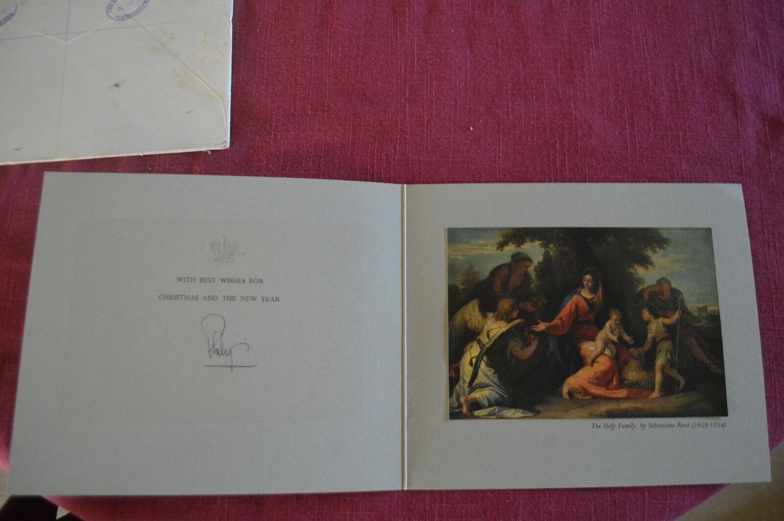 HRH Prince Philip Duke of Edinburgh Hand Signed, Original Envelope 1958