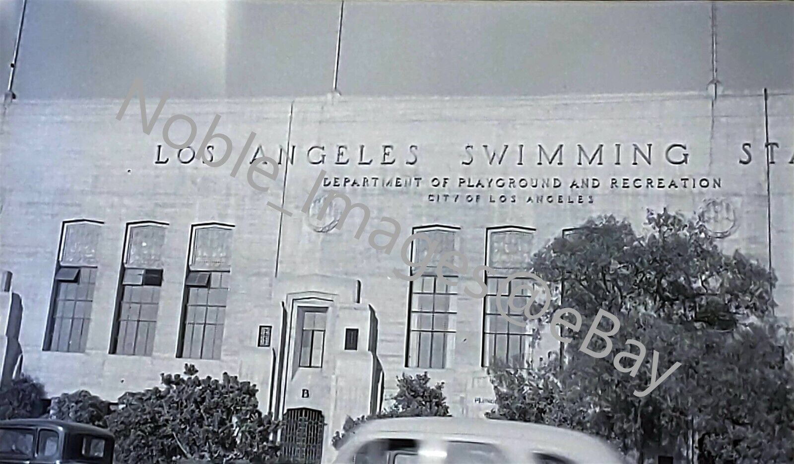 1948 Los Angeles Swimming Stadium California Photo B&W Negative