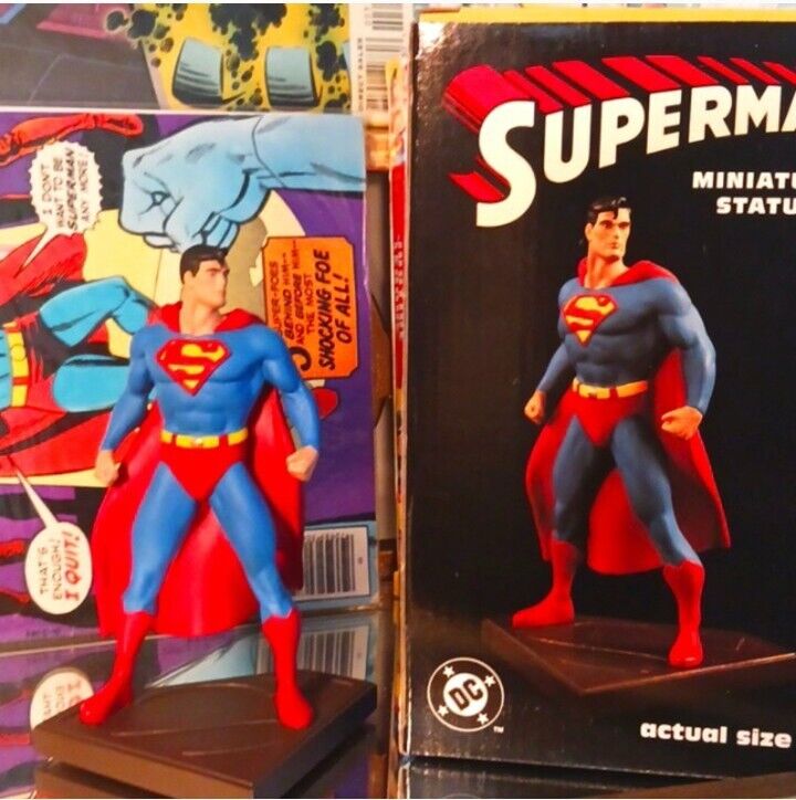 Vintage 1998 Bowen Superman Miniature Statue. Limited/Seinfeld Show one/ Props