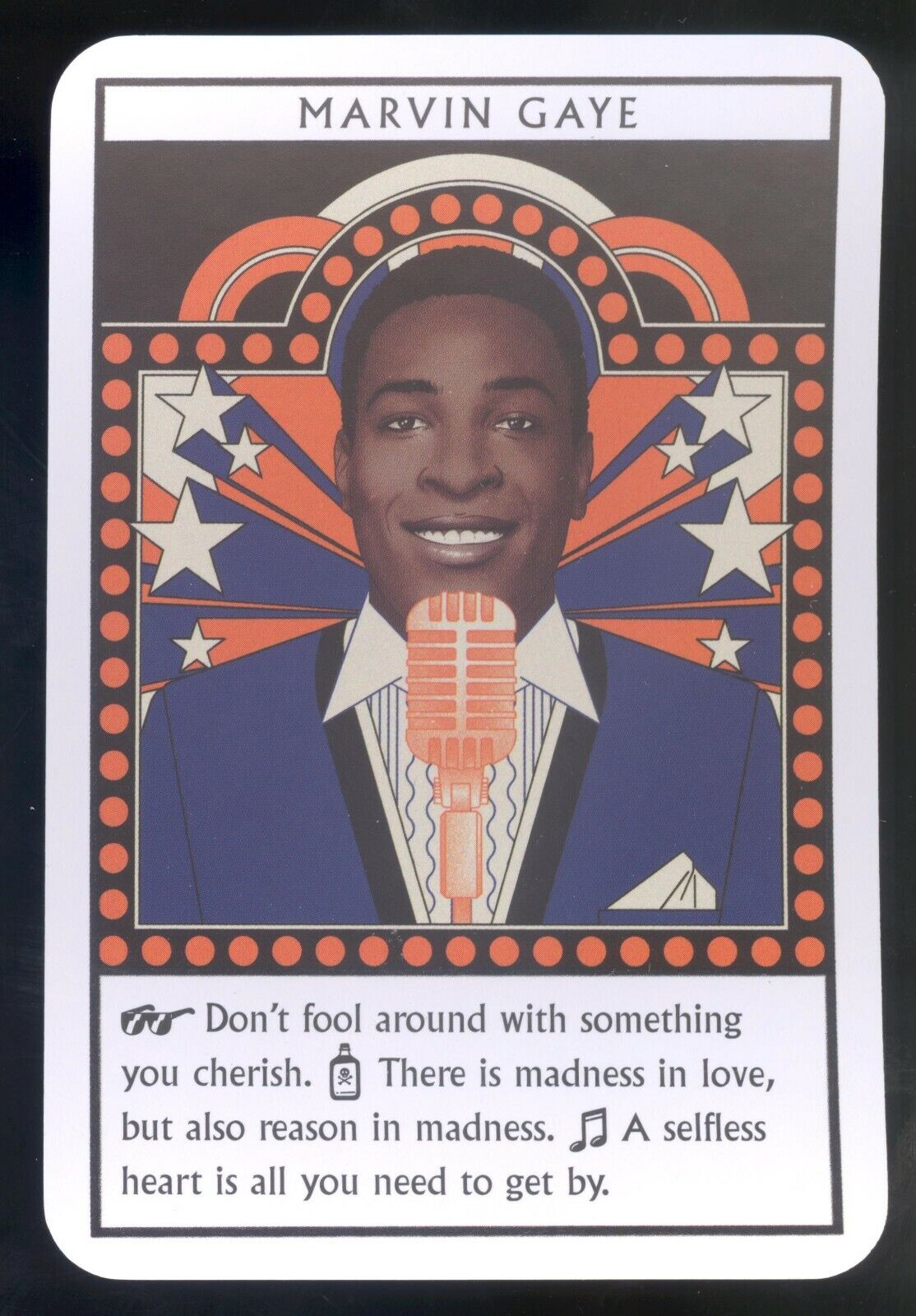 Marvin Gaye Music Pop Rock Tarot Trading Card 2019 Mint