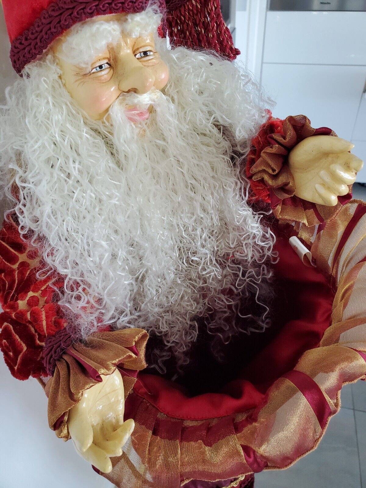 Mark Robert\'s Collectable Christmas Stocking. Rare Beautiful  and detailed Santa