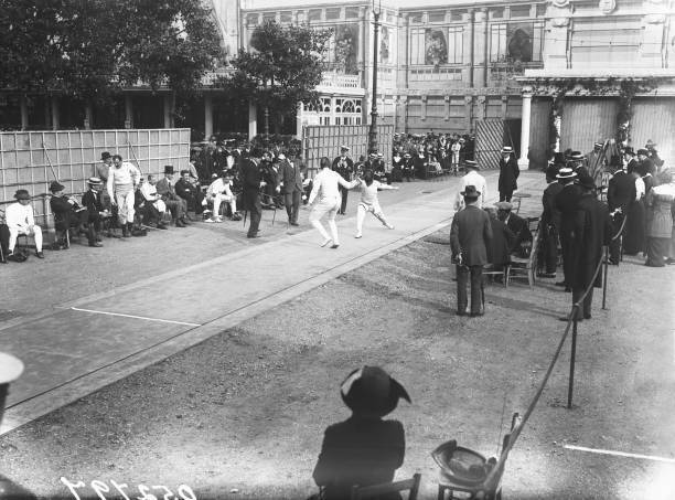 An International Fencing Tournament At Earls Court In London 1913 1 Old Photo