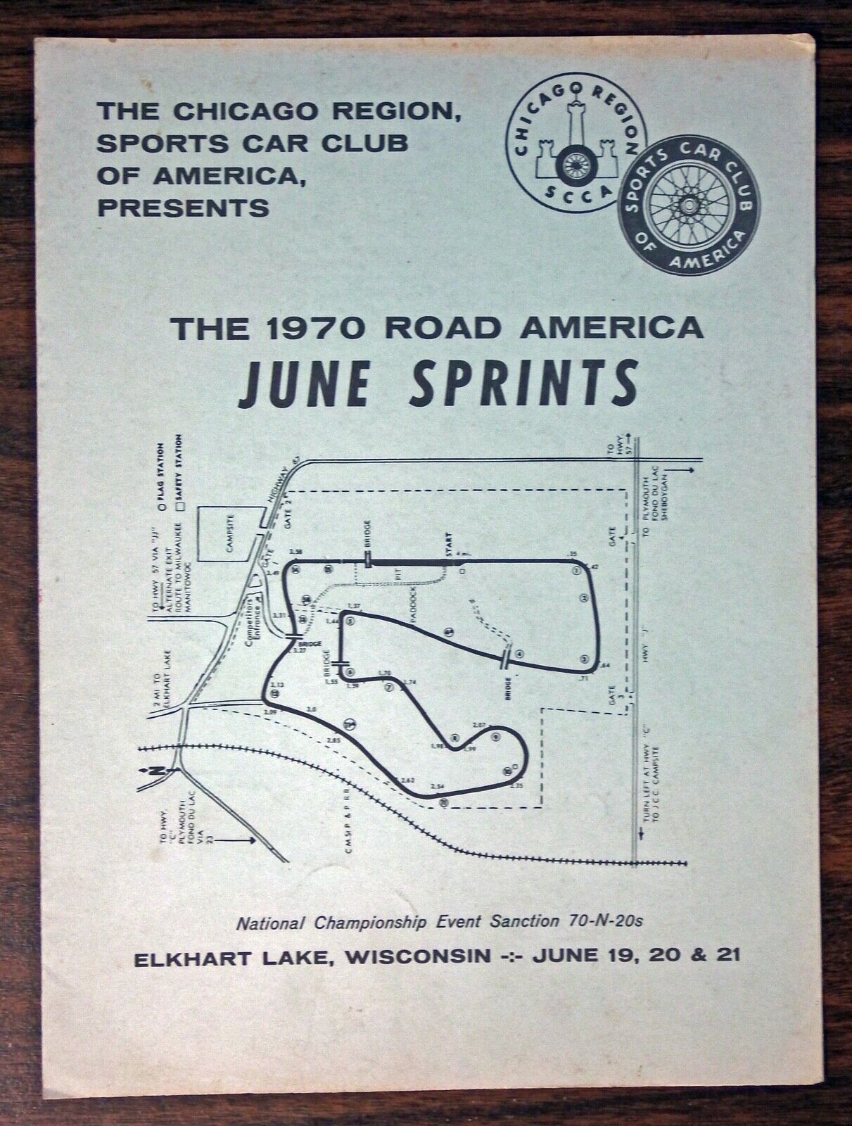 1970 ROAD AMERICA JUNE SPRINTS - List of Entrants: Bob Tullius; John Greenwood