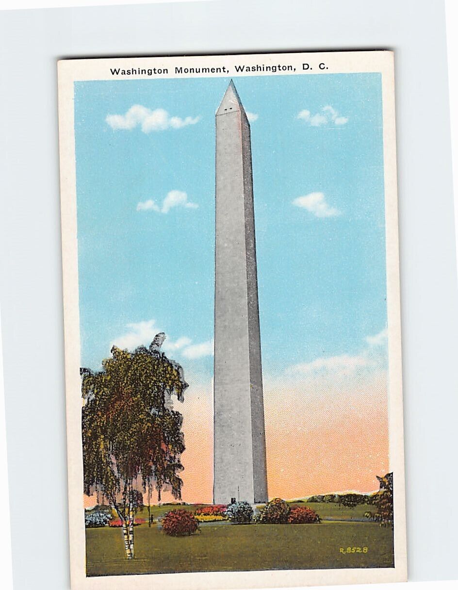 Postcard Washington Monument Washington DC