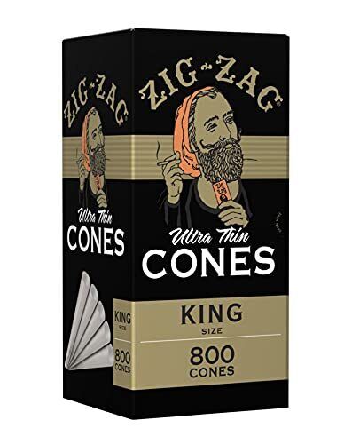 Zig-Zag Rolling Papers - Ultra Thin - King Size - Pre Roll Cones - 800 ct