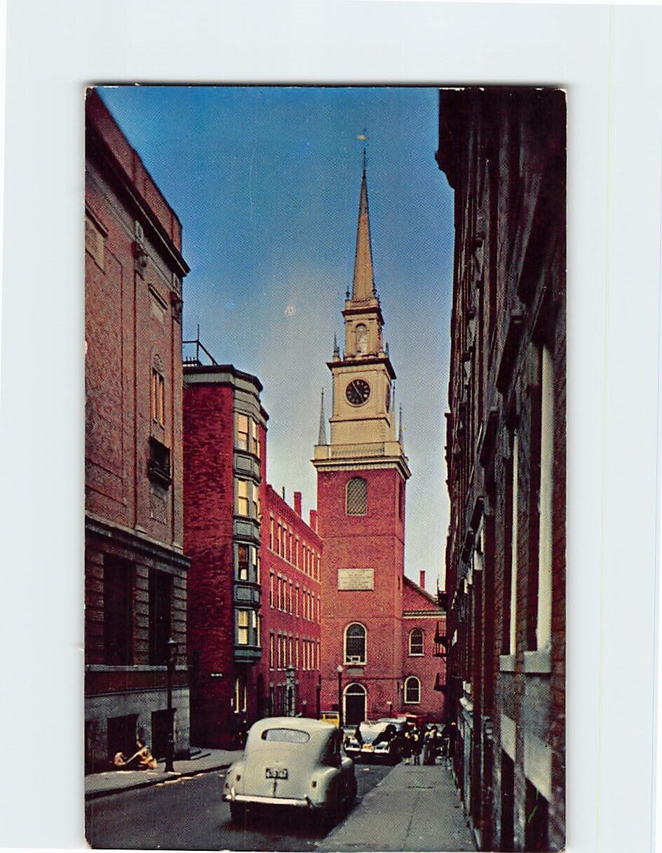 Postcard Old North Church Boston Massachusetts USA