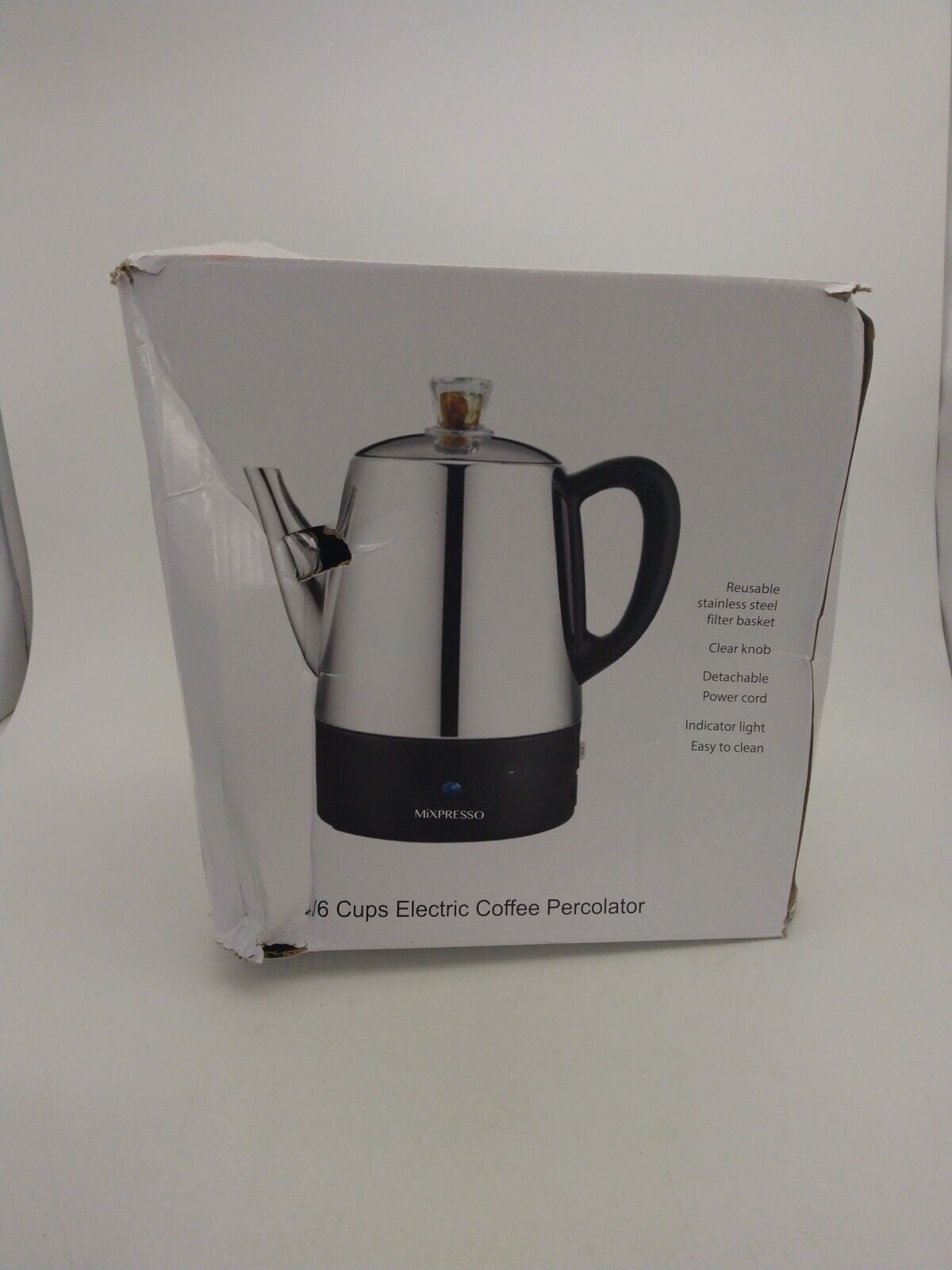 8/10 Cups Mixpresso Electric Coffee Percolator. 173