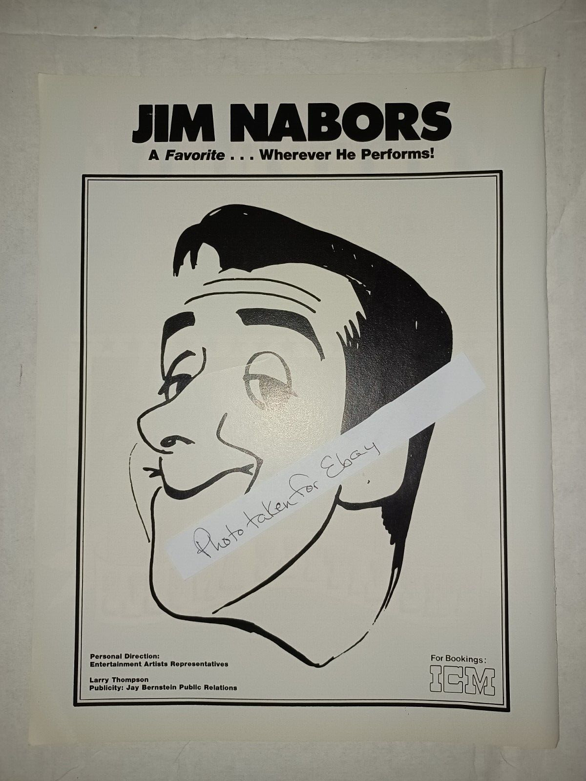 Jim Nabors Vintage 1976 8x11 Magazine Ad