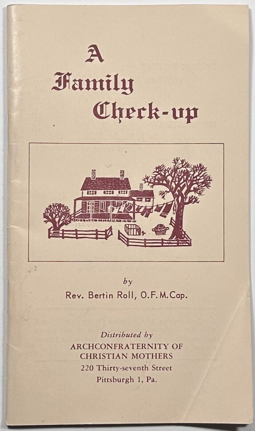 A Family Check-up. Vintage Holy Devotional Booklet.