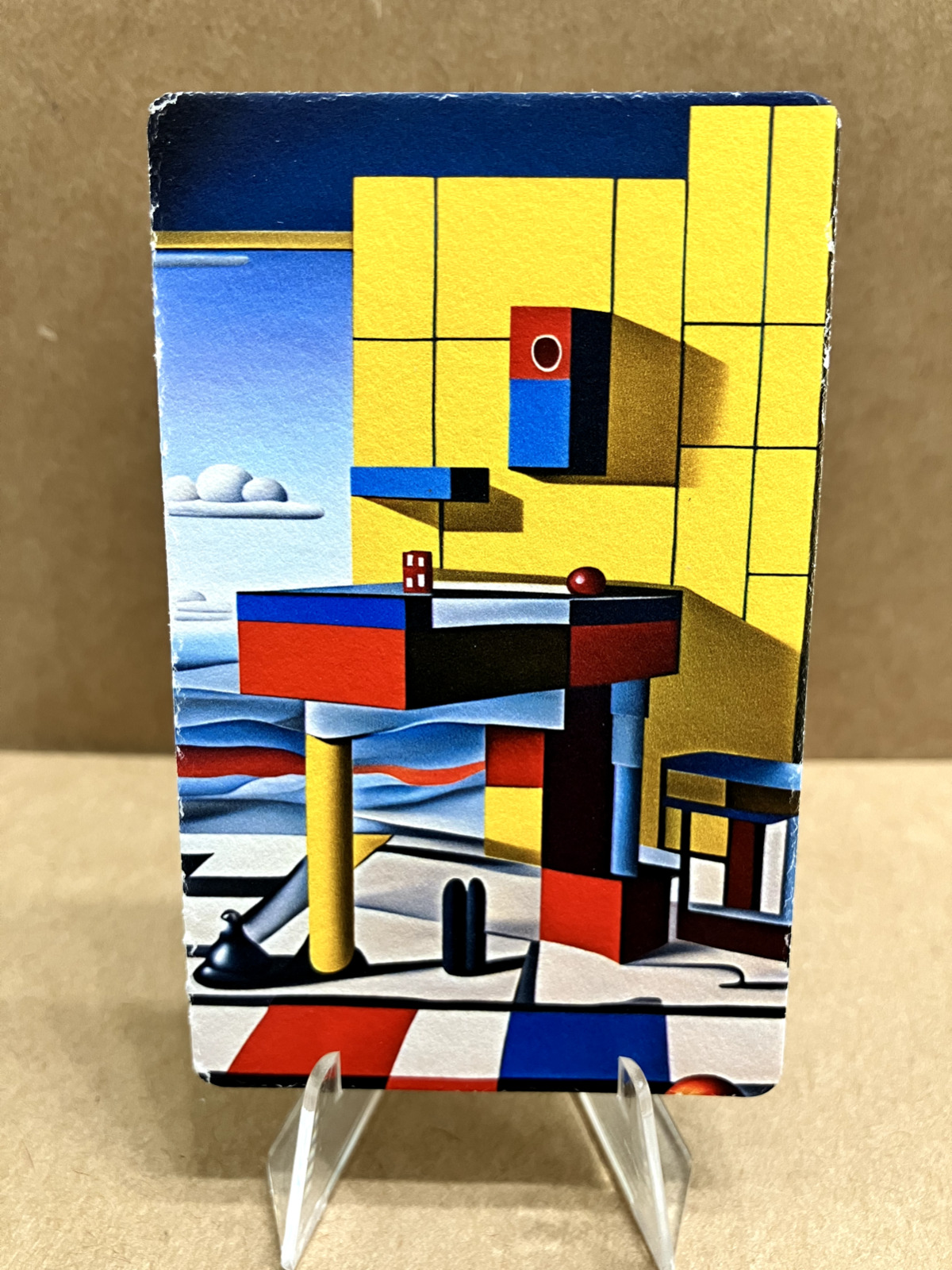 MR CLEVER ART ACEO TRADING CARD HANDBILL UNIQUE 1/1 CleverVision Art Mondrian