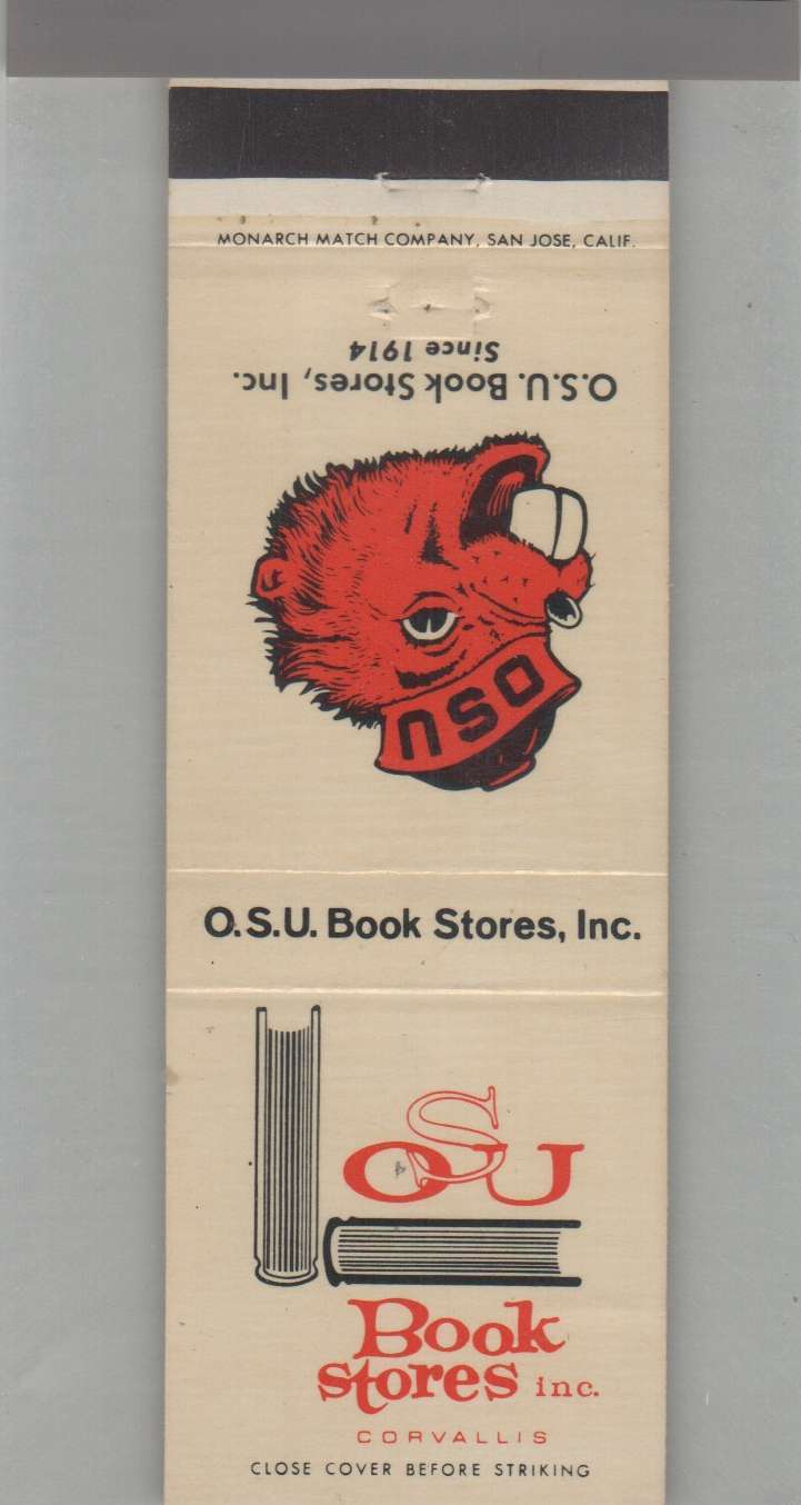 Matchbook Cover - Beaver - Oregon State University Book Store