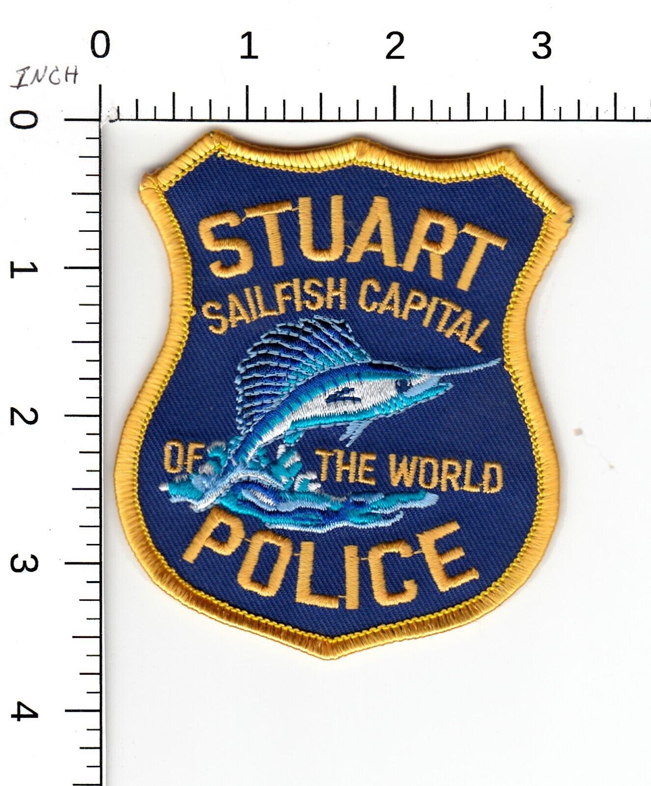STUART -- (SAILFISH CAPITAL OF THE WORLD) FLORIDA POLICE COLLECTIBLE PATCH