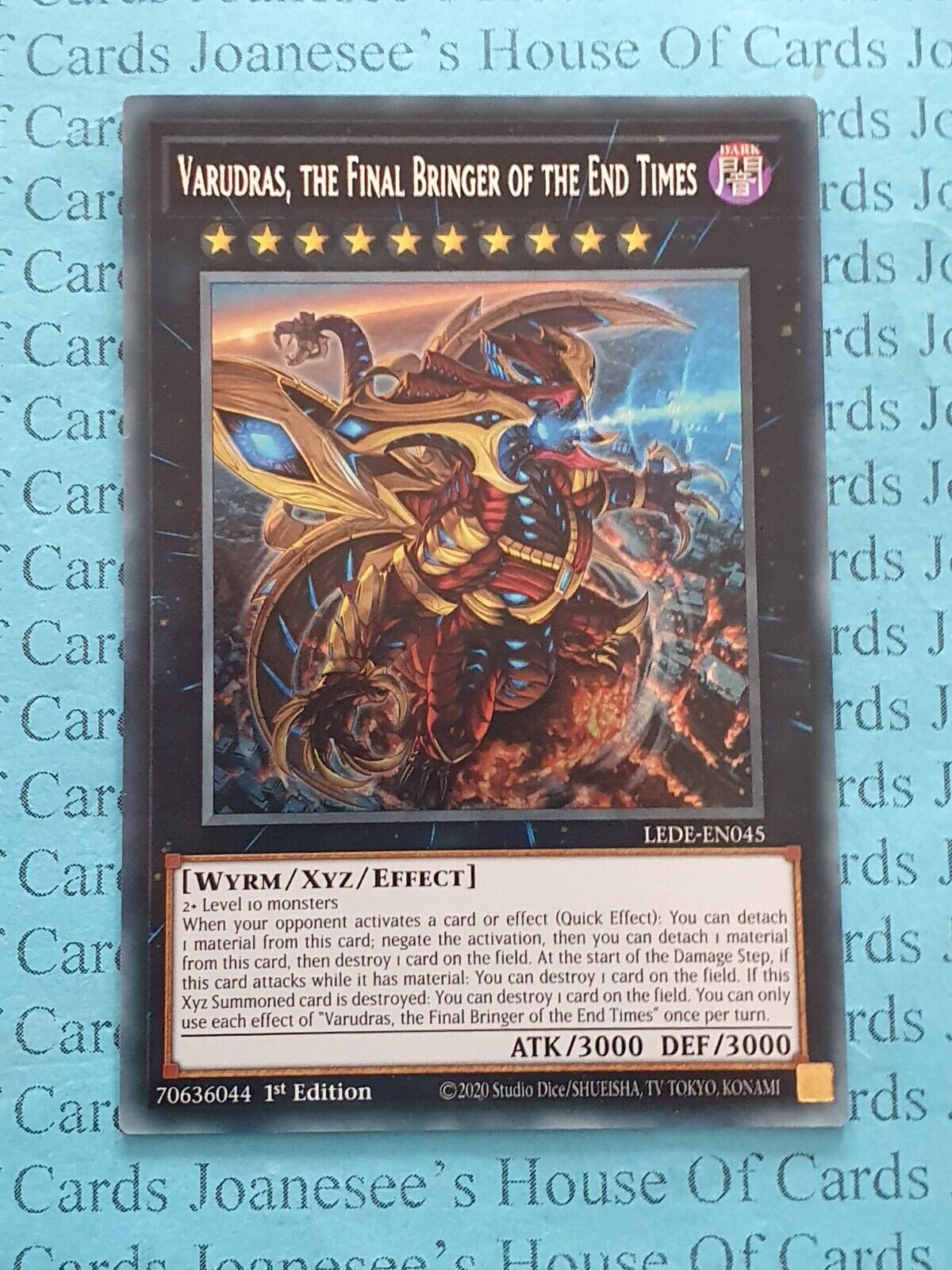 LEDE-EN045 Varudras, the Final Bringer of the End Times Yu-Gi-Oh Card 1st New