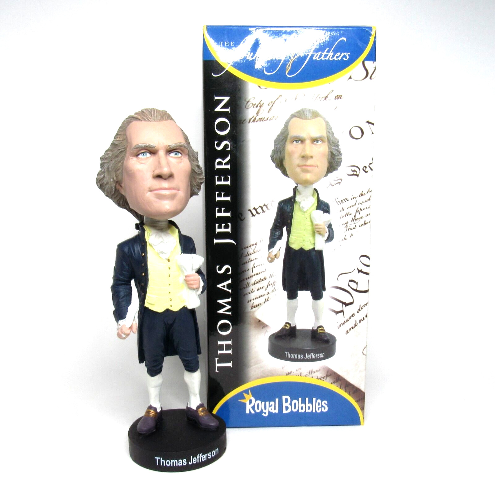 Thomas Jefferson Bobblehead Royal Bobbles Founding Fathers Limited Edition
