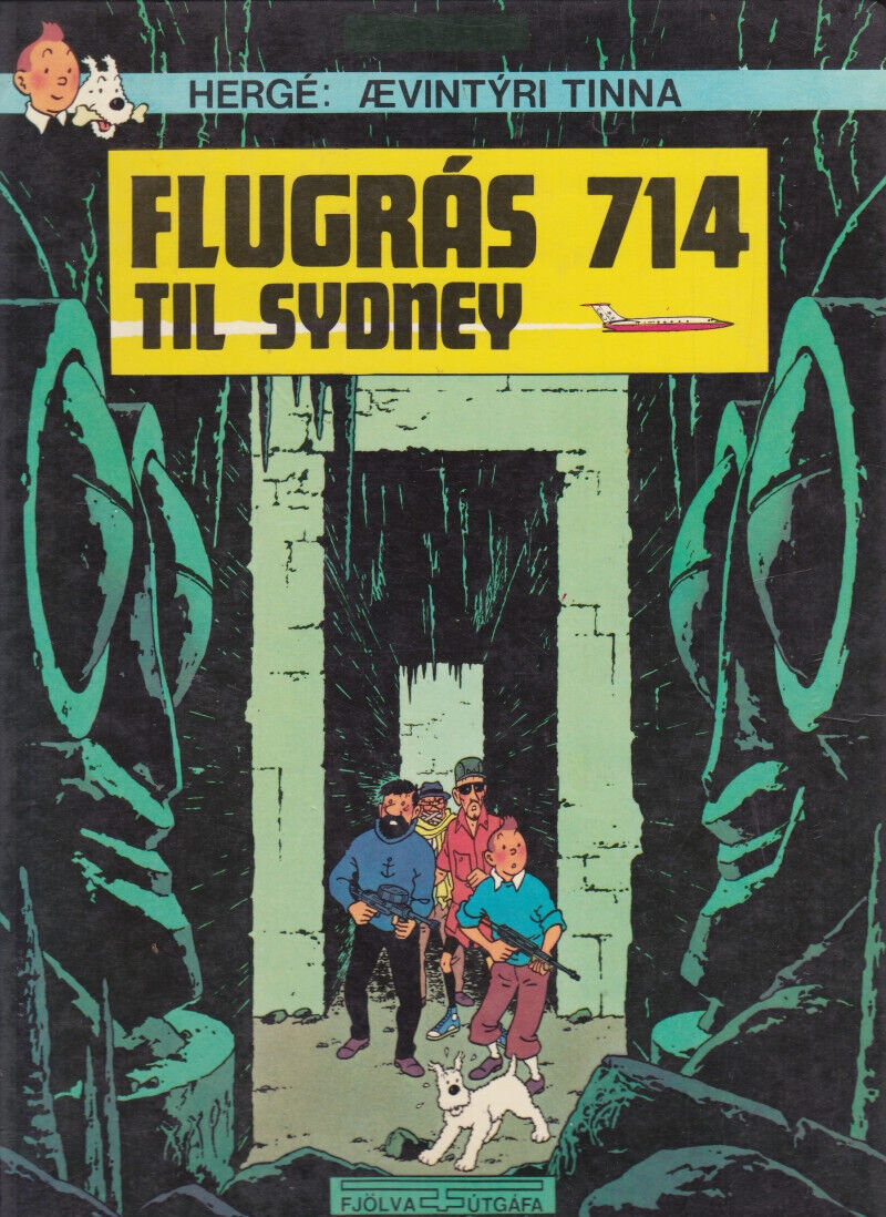 Tintin Flight 714 to Sydney  - (1976)  in Icelandic 1st edition