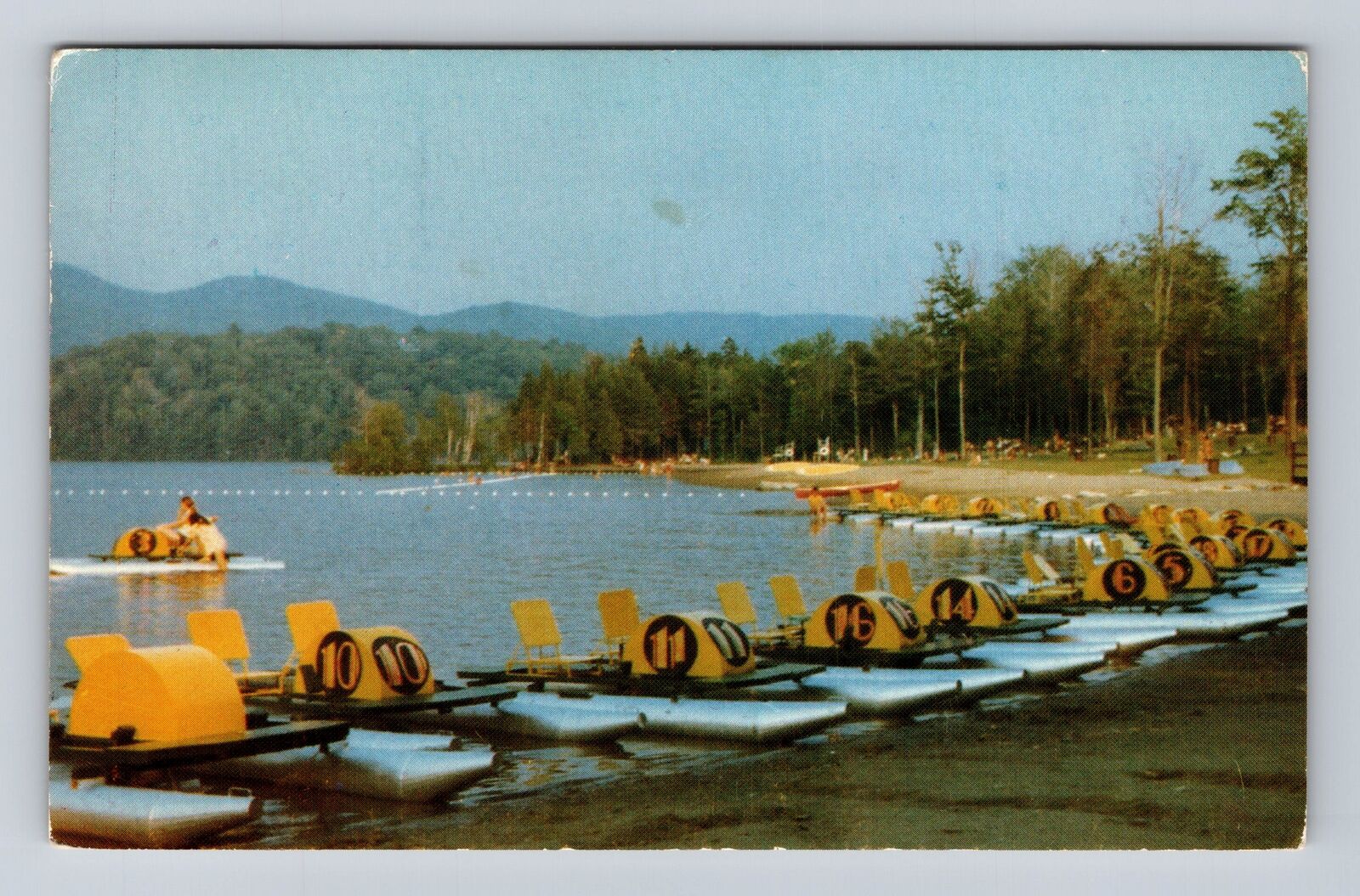 Magog Quebec-Canada, Camping Provincial Du Mont Orford, Vintage Postcard