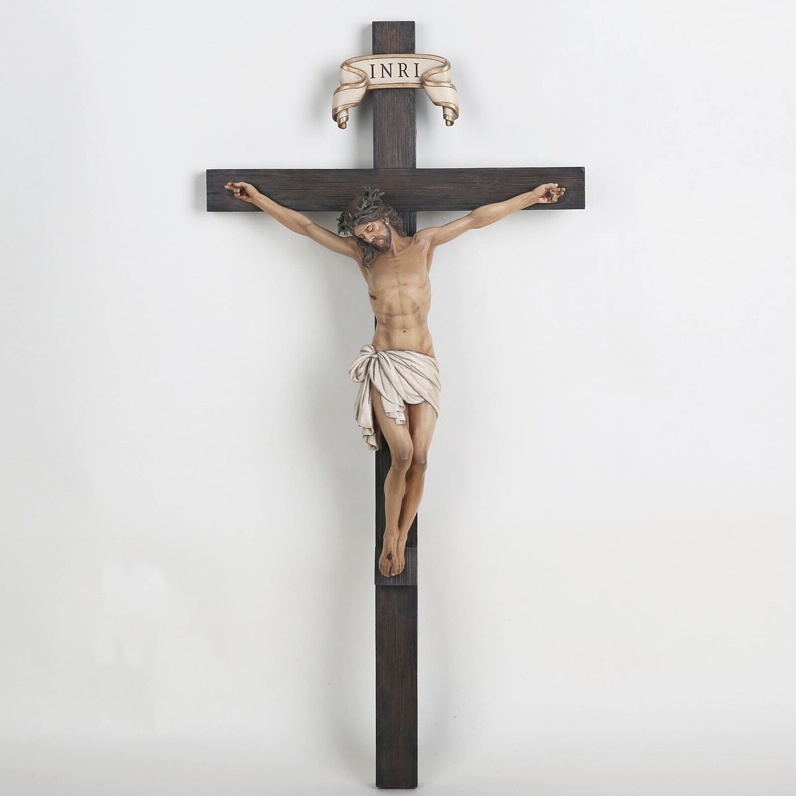 BC Catholic Crucifix Wall Cross in 24” Jesus Christ Wall Cross for Home In