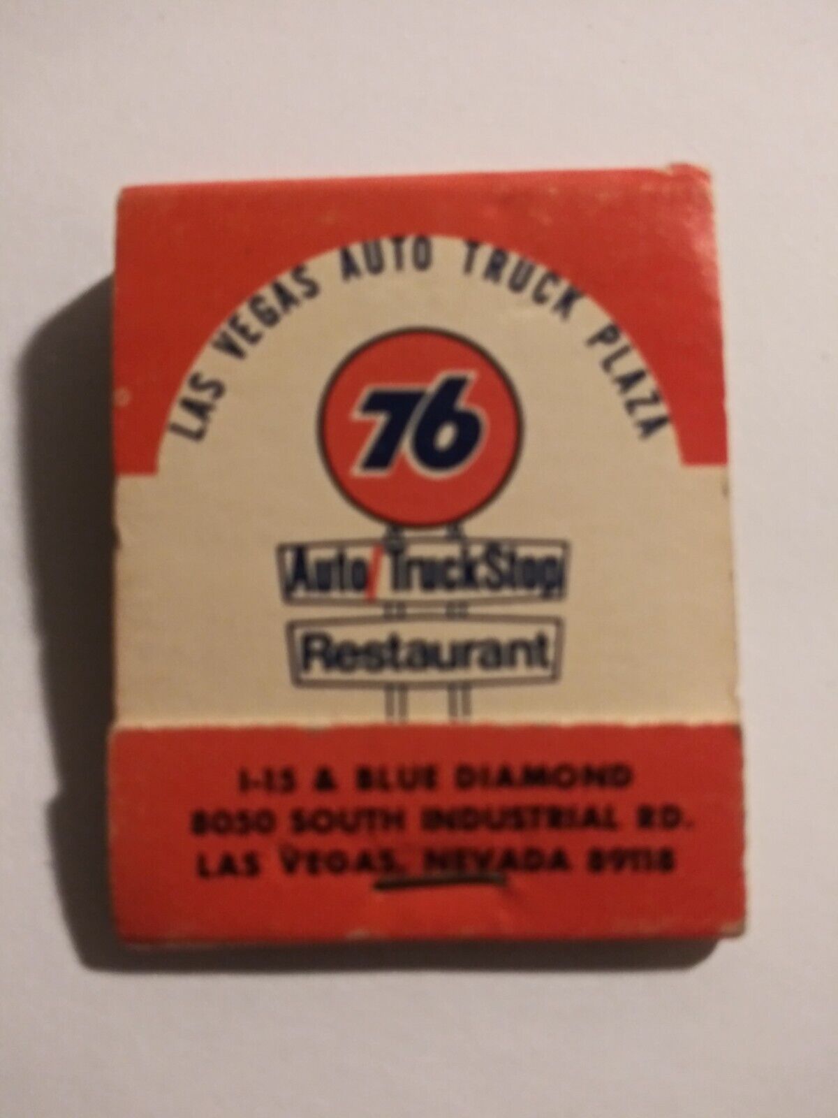 Vintage Matches From 76 Auto Truck Stop Restaurant Las Vegas Nevada