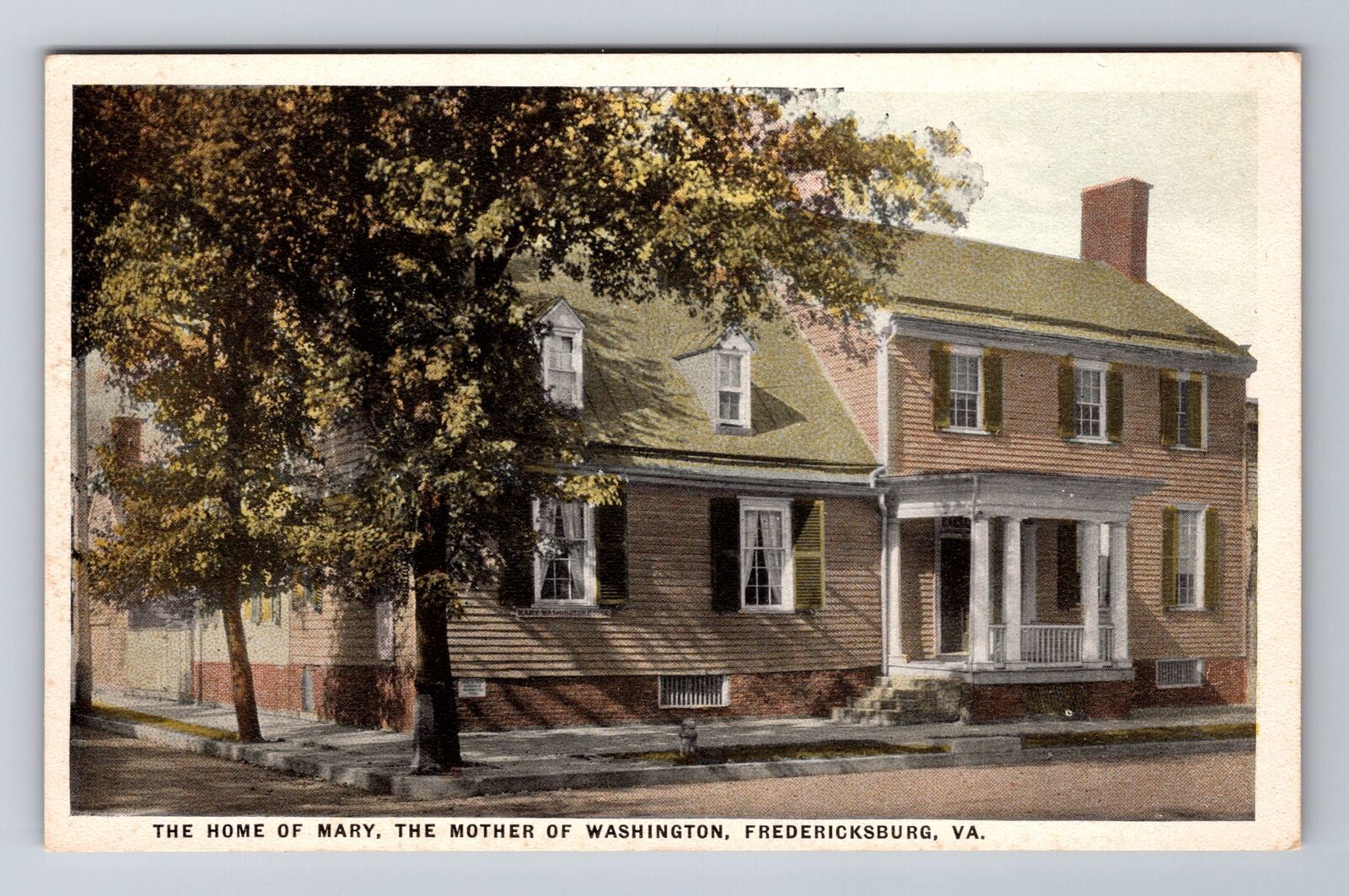 Fredericksburg VA-Virginia, Home of Mary, Mother of Washington Vintage Postcard