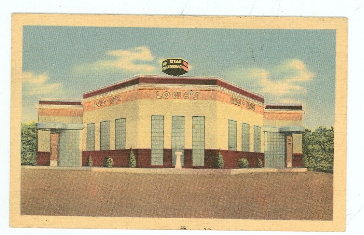 RICHMOND,INDIANA-LOWE'S MAID-RITE DRIVE-IN--LINEN-(IN-R)