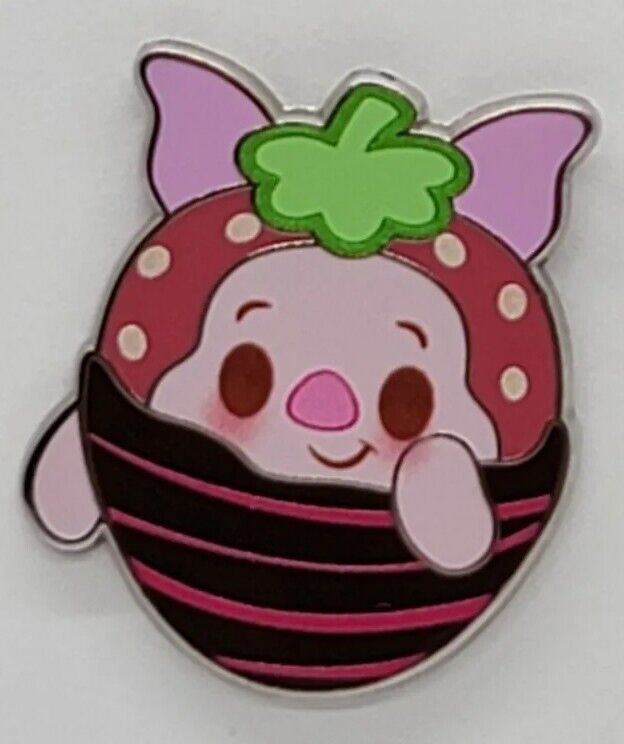 Disney Pin 2023 Munchlings Series 2: Chocolate Strawberry Piglet #154858 Trade