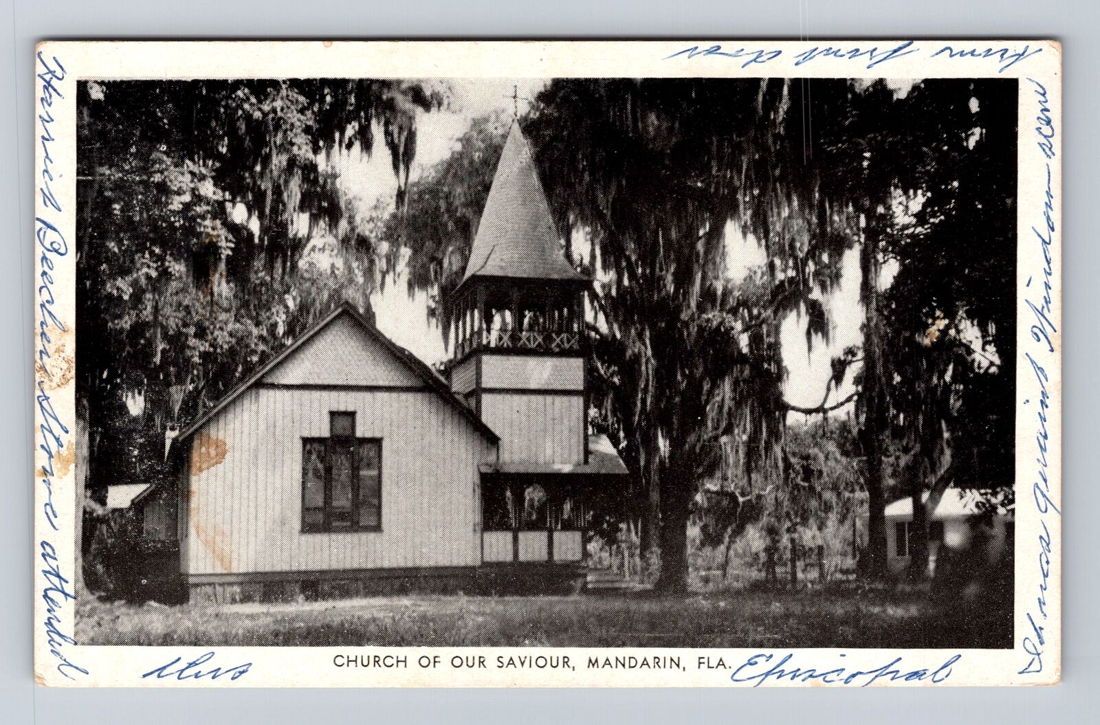Mandarin FL-Florida, Church Of Our Savior, Antique, Vintage PC Souvenir Postcard