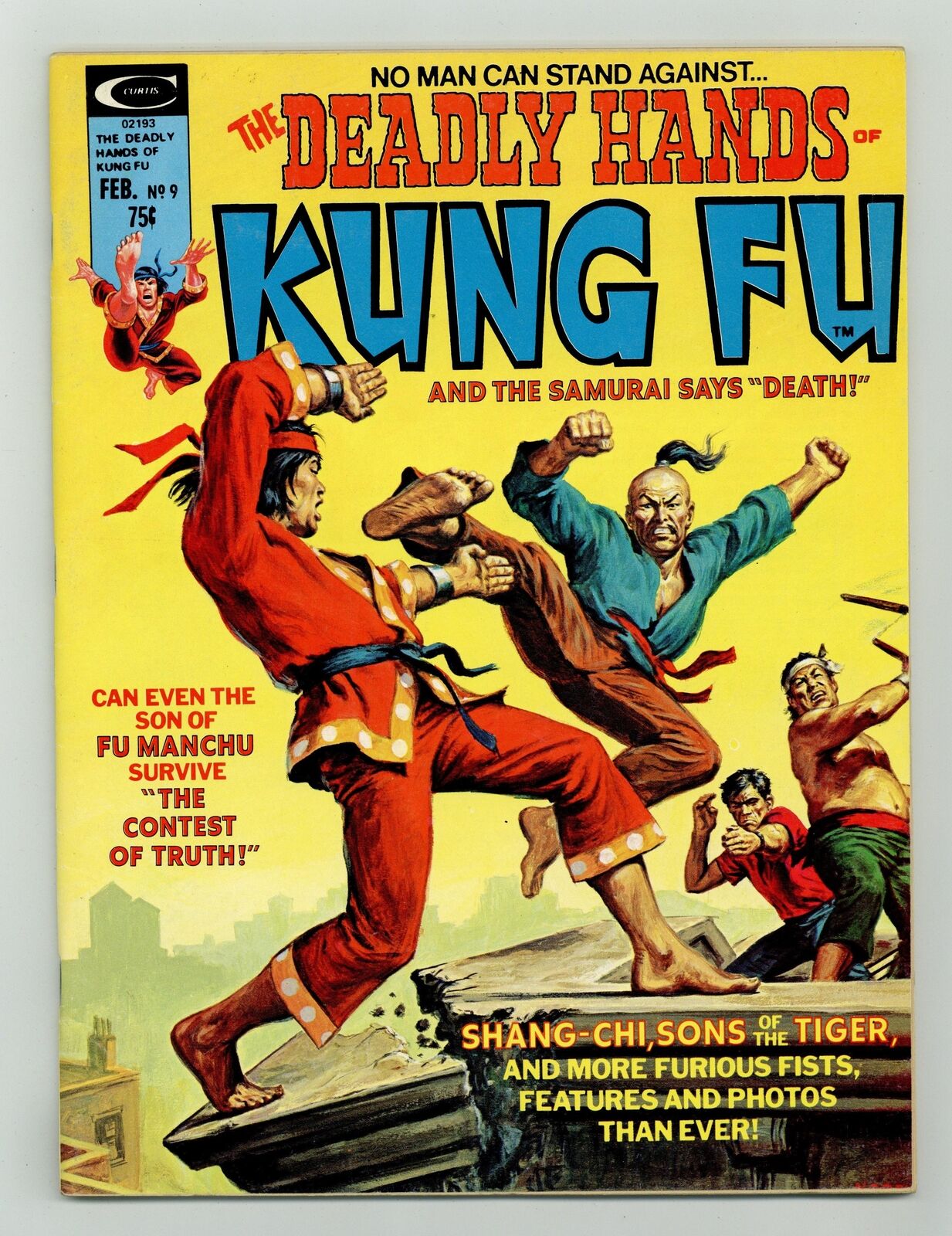 Deadly Hands of Kung Fu #9 FN+ 6.5 1975