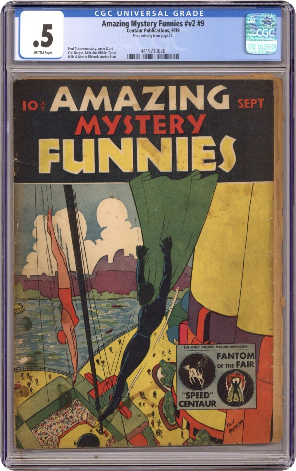 Amazing Mystery Funnies #13 CGC 0.5 1939 4419733020