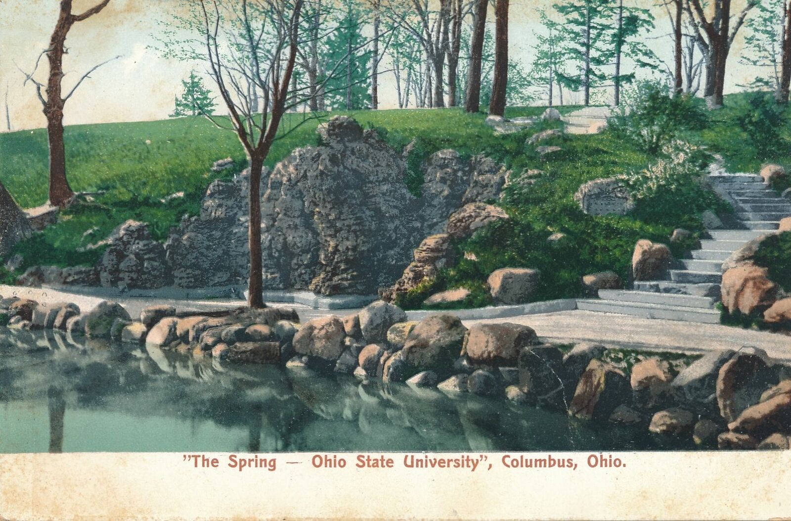 COLUMBUS OH - Ohio State University The Spring - udb (pre 1908)