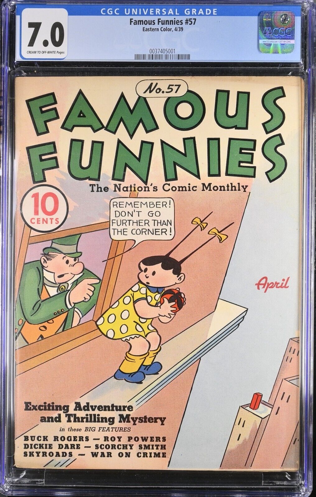 Famous Funnies #57 CGC 7.0 (1939 Eastern Color)