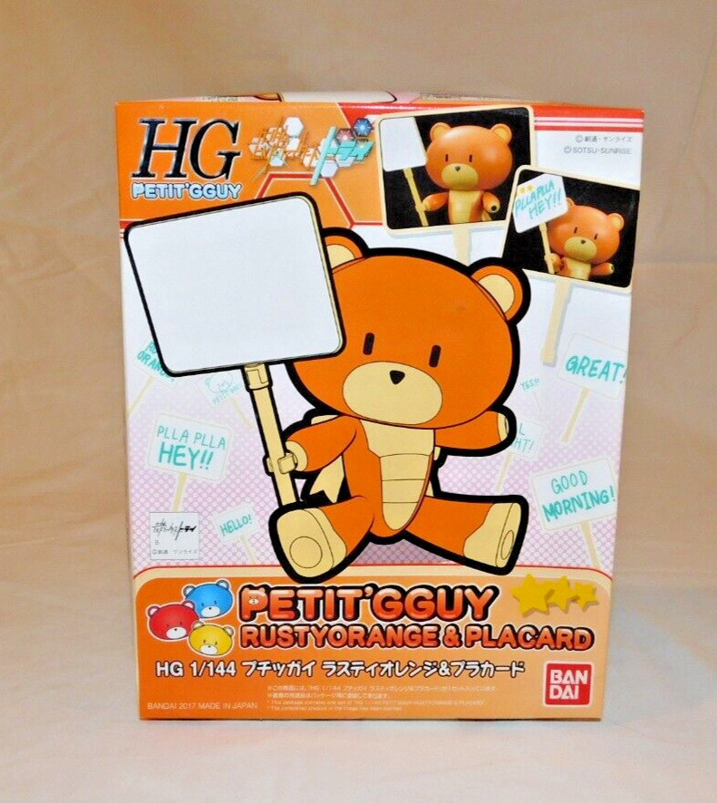 New Bandai Petit'gguy HG 1/144 RustyOrange & Placard Model Kit Orange Gundam