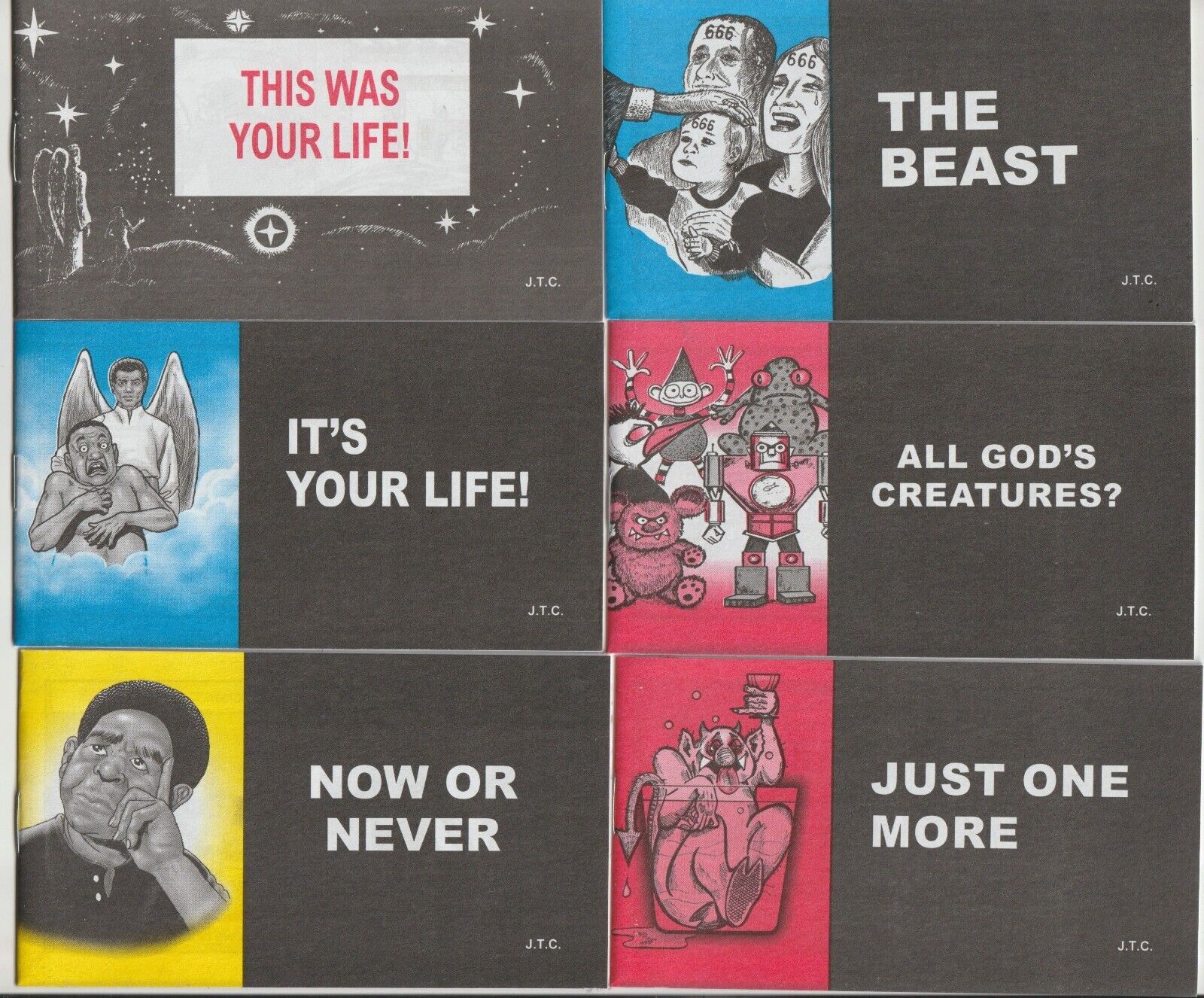 THIS WAS YOUR LIFE, IT\'S YOUR LIFE 10 Chick Bible tracts sent 1st class from OK