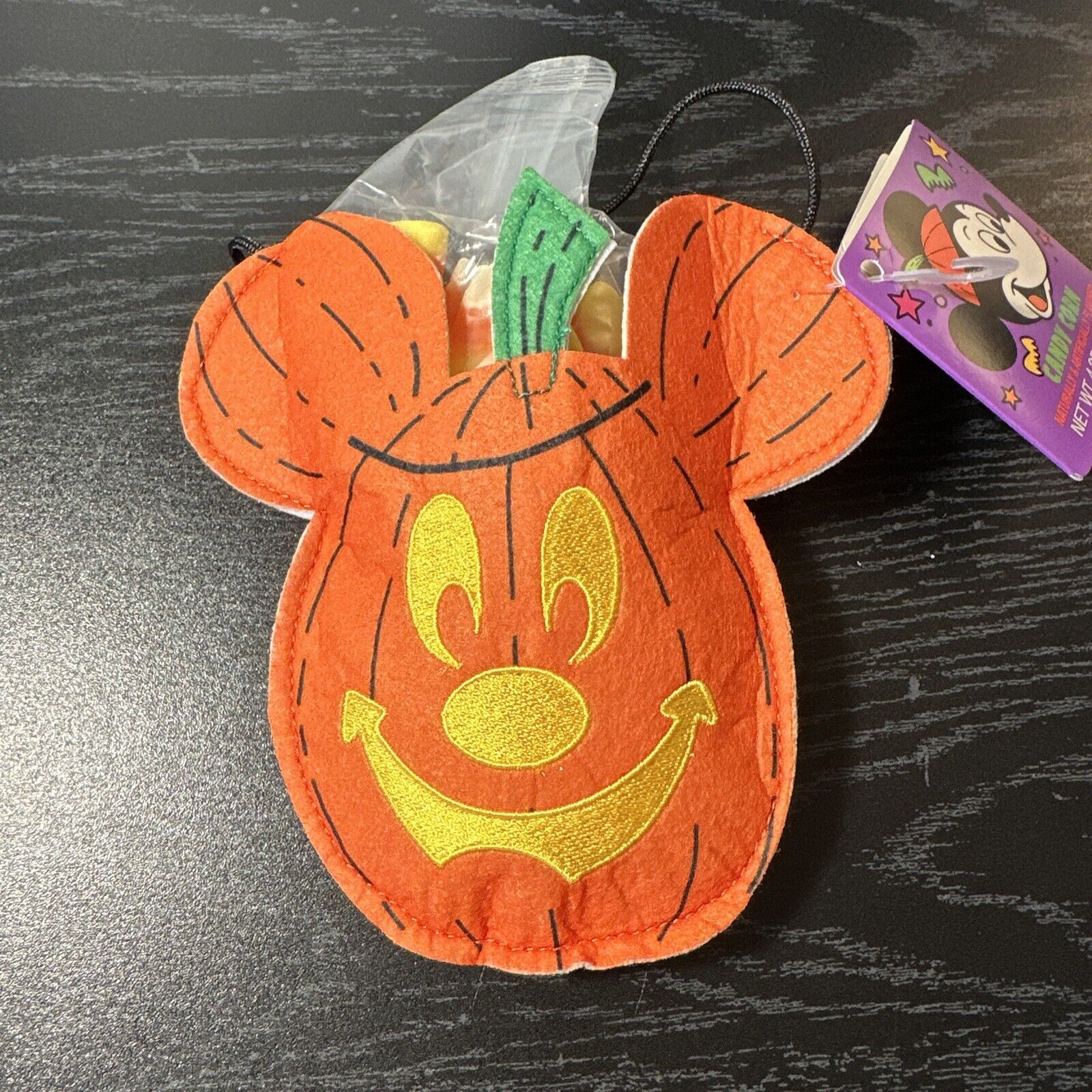 Disney Mickey Pumpkin Candy Corn Bags Halloween 2022 Trick or Treat Ornament