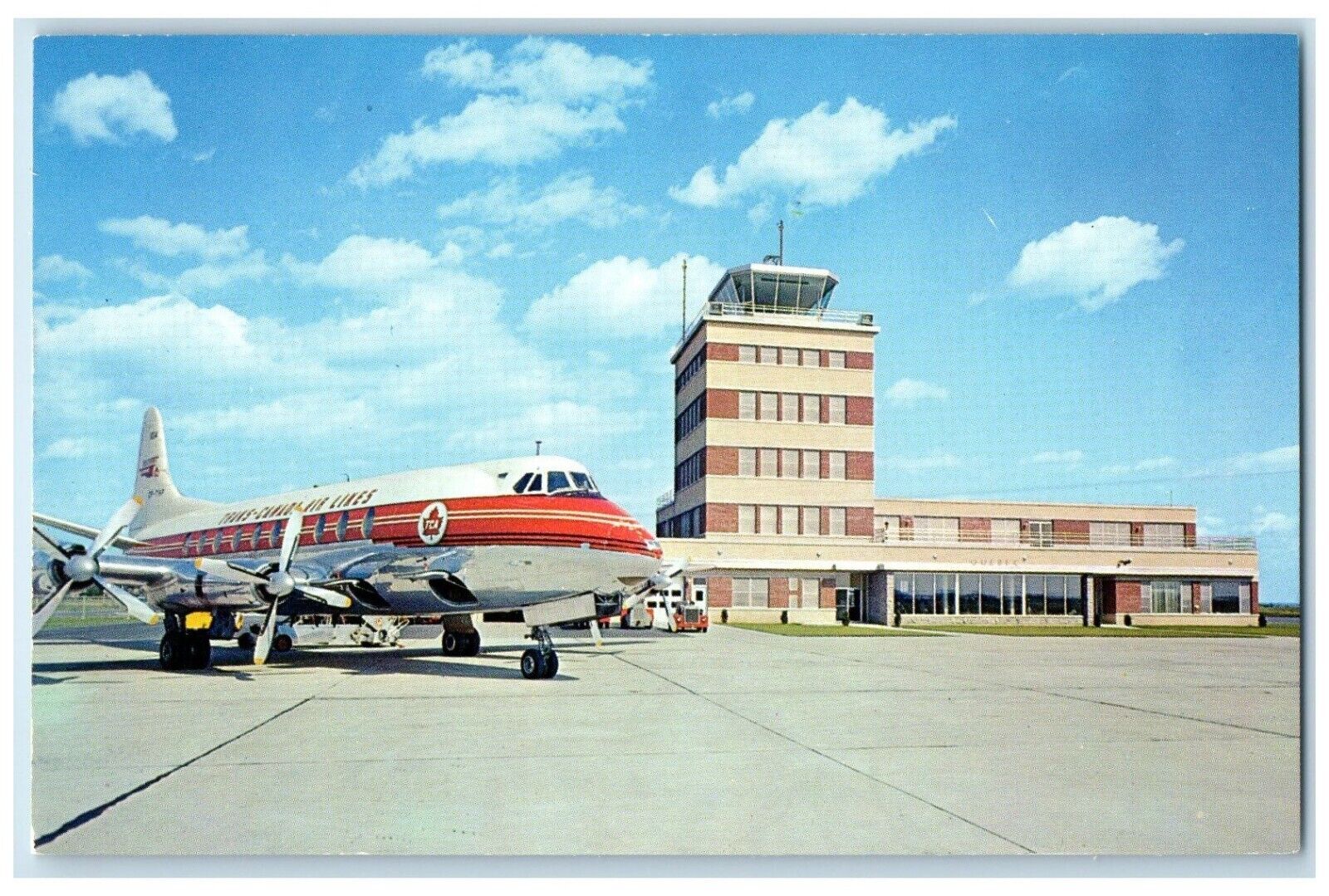 c1960's Trans-Canada Airlines Viscount Airplane PQ (Quebec) Canada Postcard