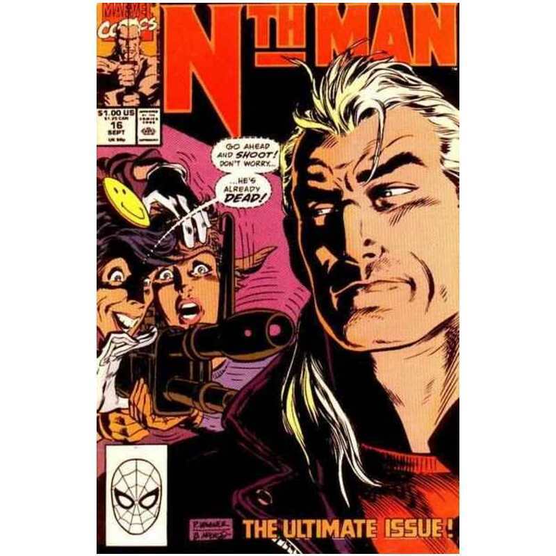 Nth Man The Ultimate Ninja #16 in Near Mint minus condition. Marvel comics [f}