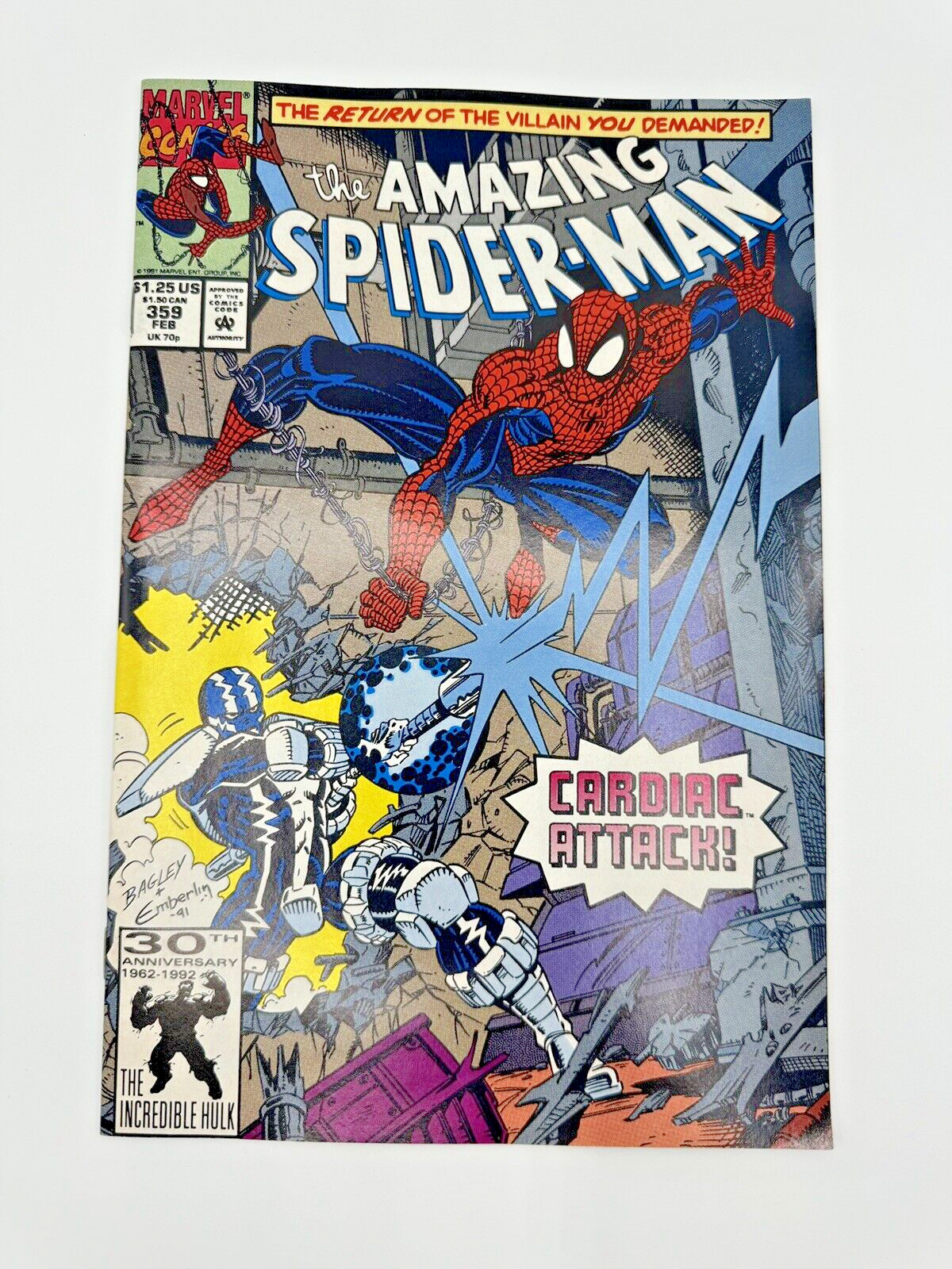 Marvel Comics The Amazing Spider-Man #359 Carnage Cameo 1992