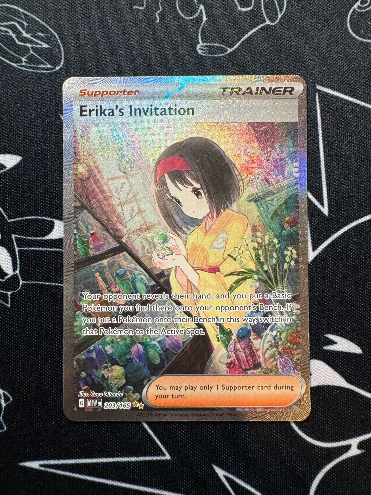 Pokemon TCG Erika\'s Invitation 203/165 S&V 151 Special Illustration Rare Card