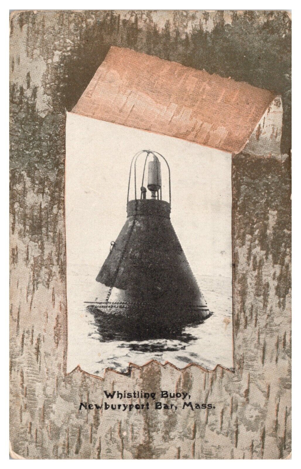 Newburyport Bar Massachusetts MA Vintage Postcard c1908 Whistling Buoy