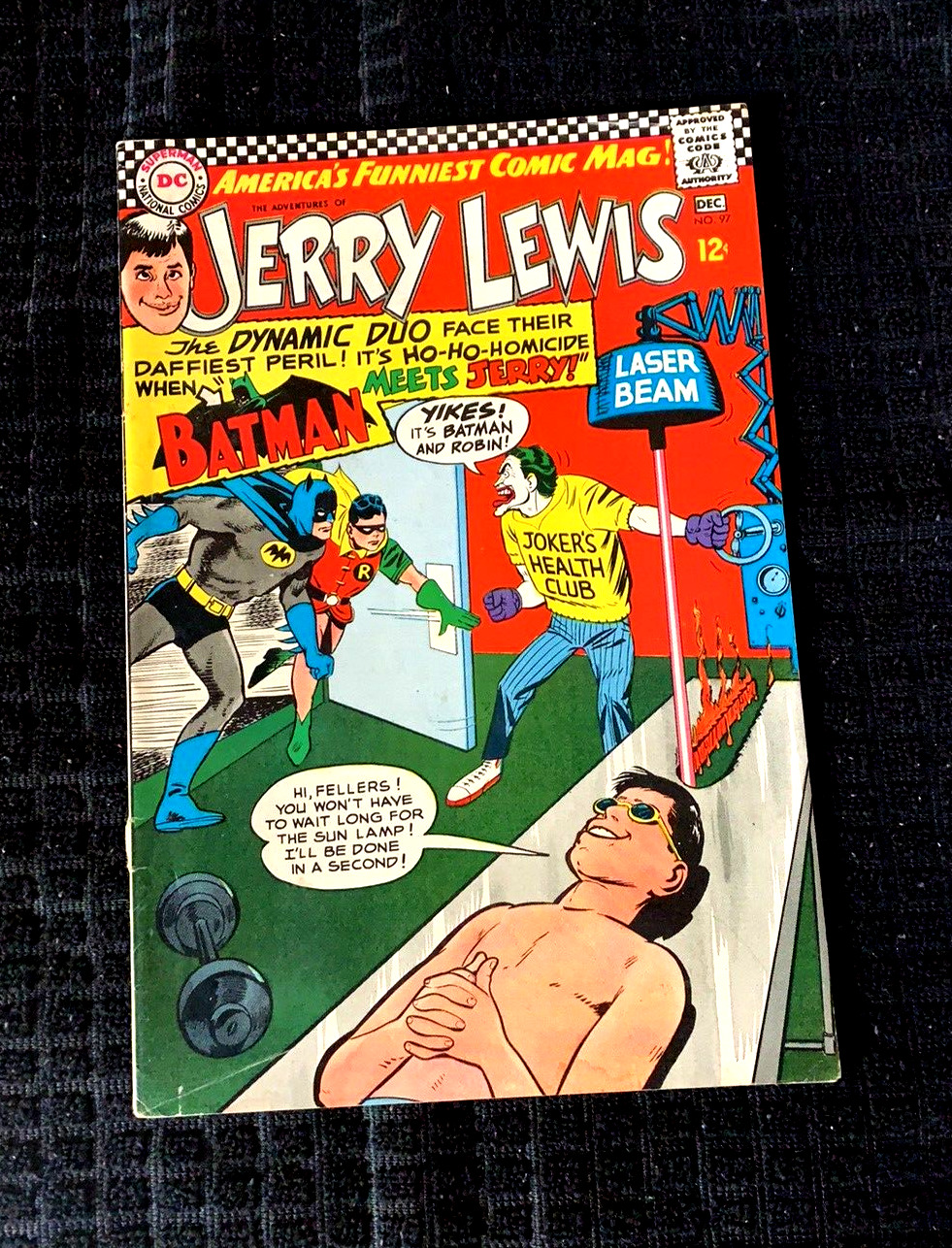 Adventures of Jerry Lewis #97 Dec 1966 Batman Robin Joker