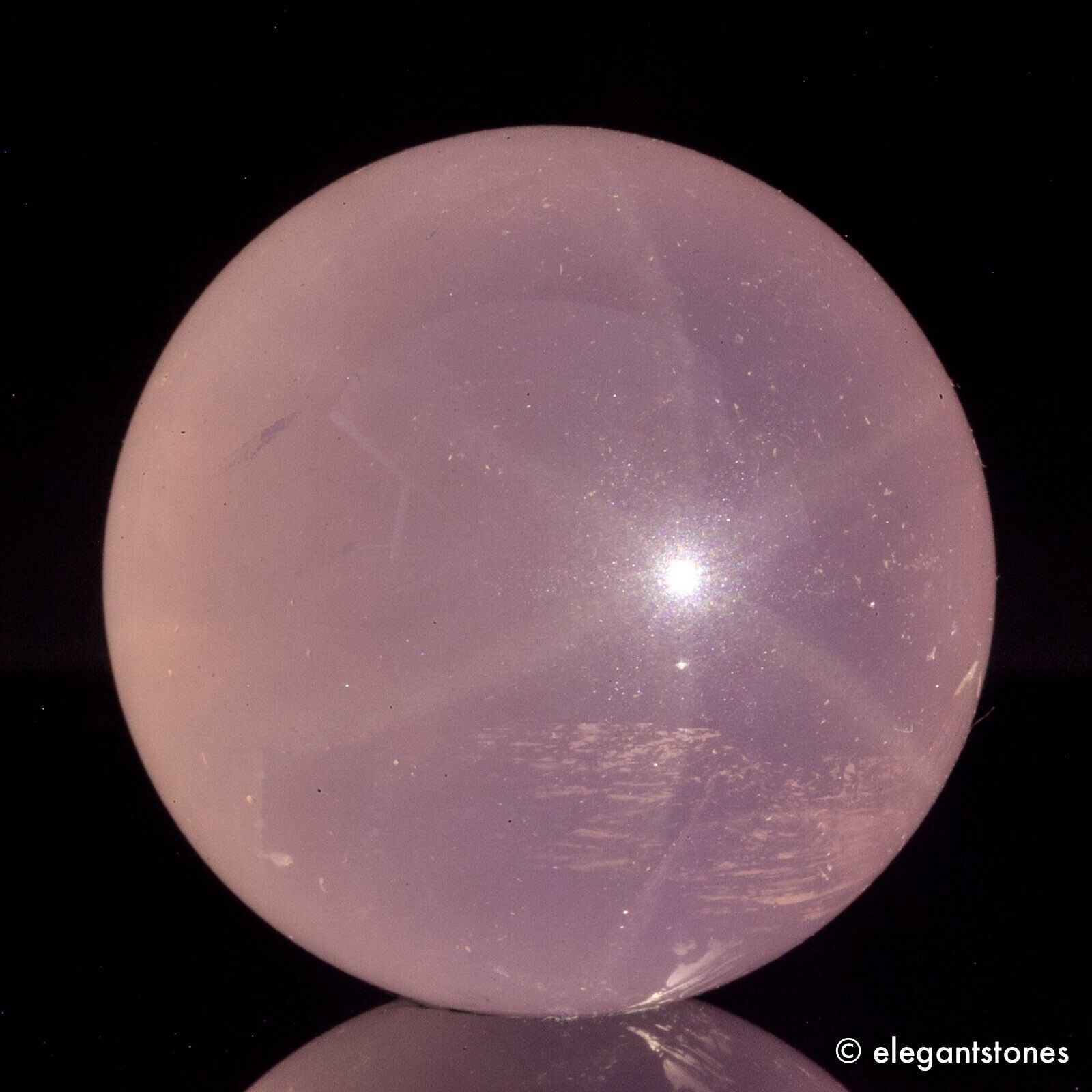 33g 29mm Natural Pink Rose Quartz Crystal Sphere Healing Ball Chakra Decor