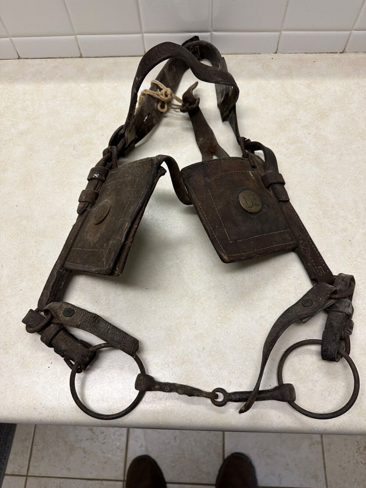 Antique US Military Army Cavalry Bridle