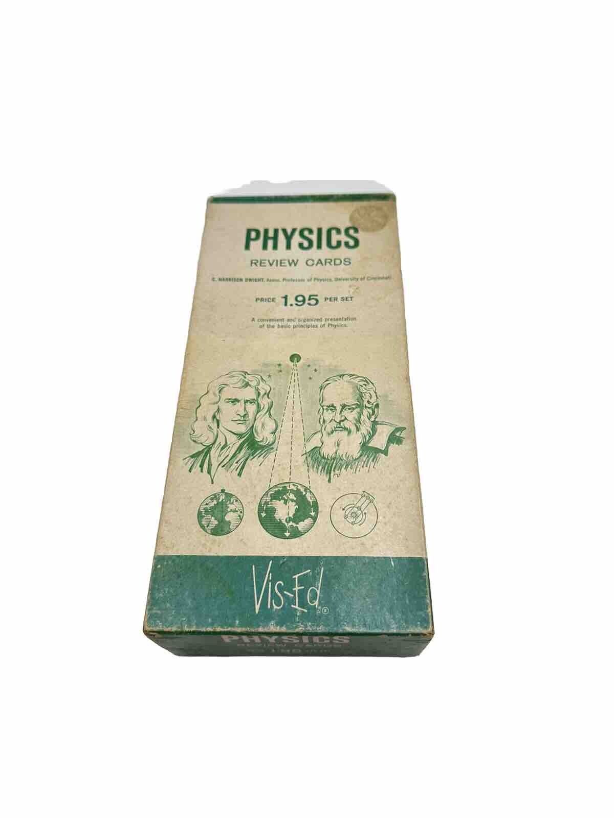 Vintage Physics Review Cards VIS-ED C. Harrison Dwight Professor Cincinnati B50