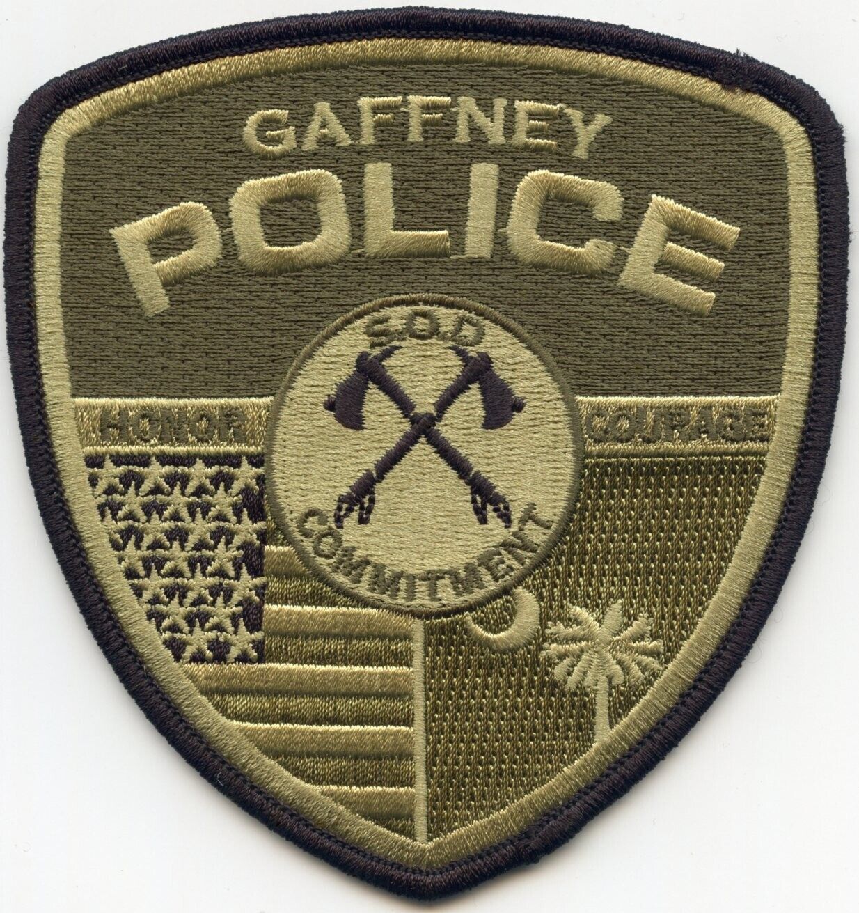 GAFFNEY SOUTH CAROLINA Special Operations Division SOD POLICE PATCH