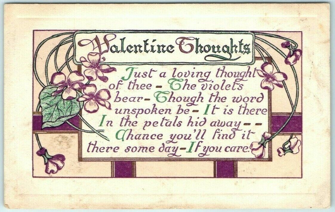 Postcard - Valentine Thoughts