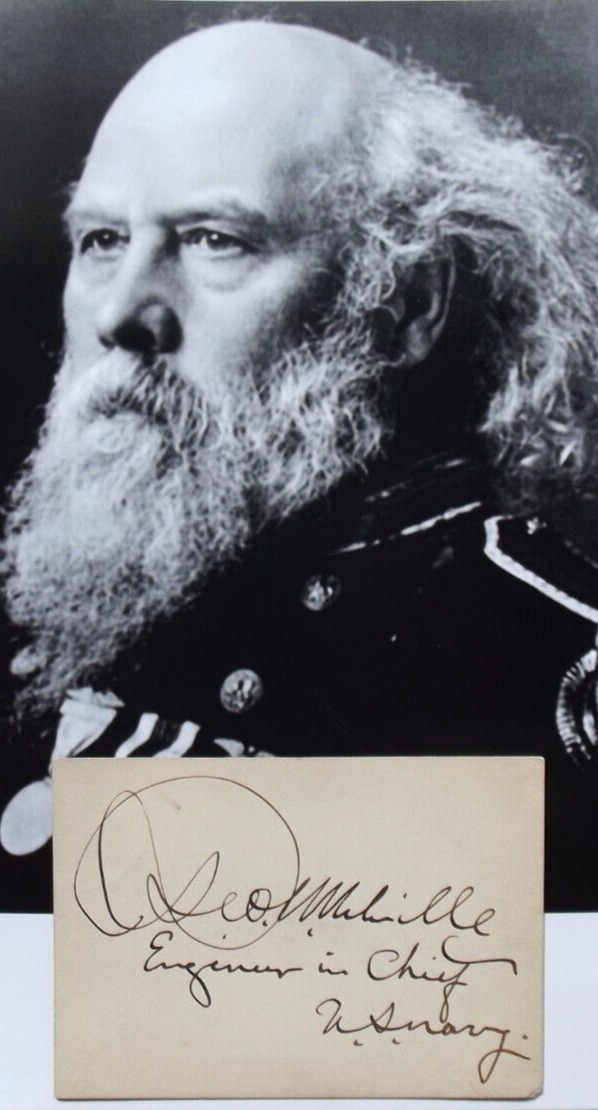 George W. Melville Polar Explorer, Naval Admiral, Engineer Autograph \'\'Rare\'\' .