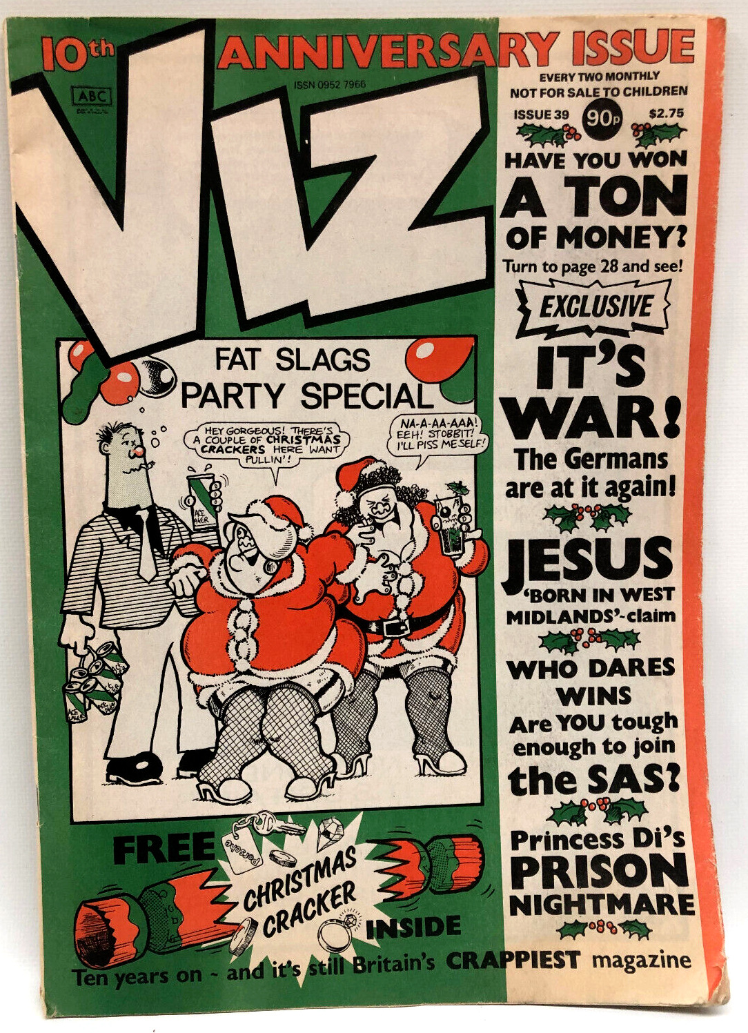 Viz Comic #39 UK Underground 10th Anniversary Issue Good Vintage Condition