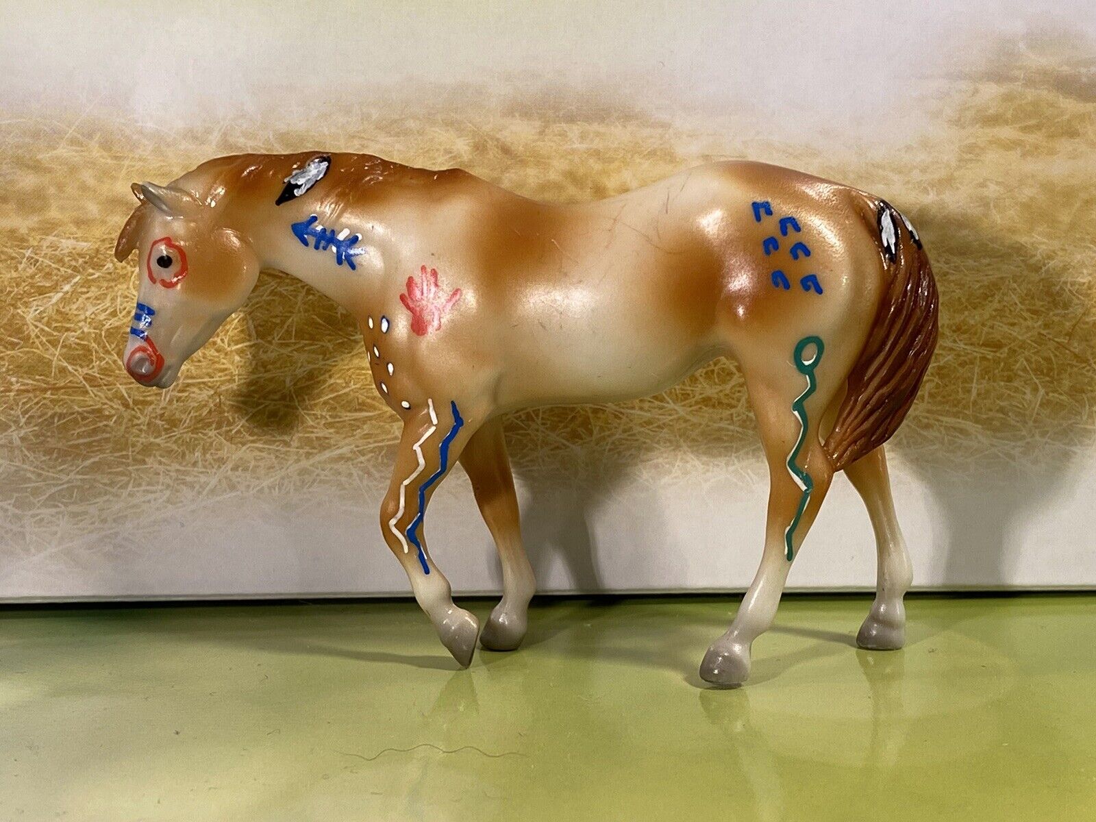 Custom Breyer Stablemate Hand Painted Indian War Pony 