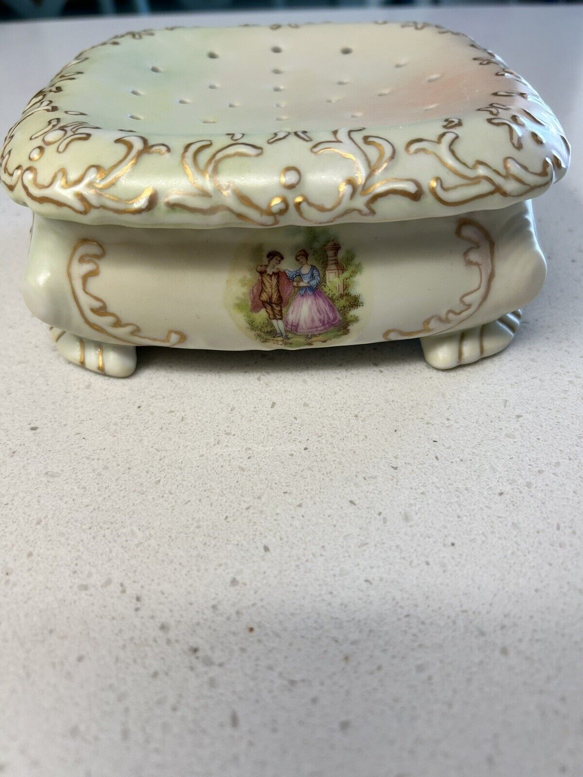 Vintage Porcelain Sachet Box