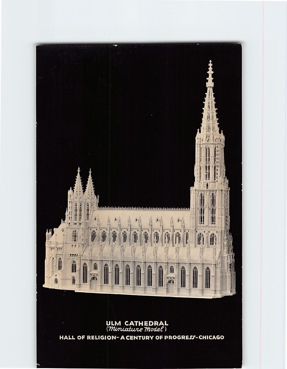Postcard Ulm Cathedral Hall Of Religion A Century Of Progress Chicago IL USA